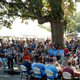 The spoonbread-eating contest at the Berea Spoonbread Festival